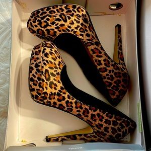 Leopard print heels